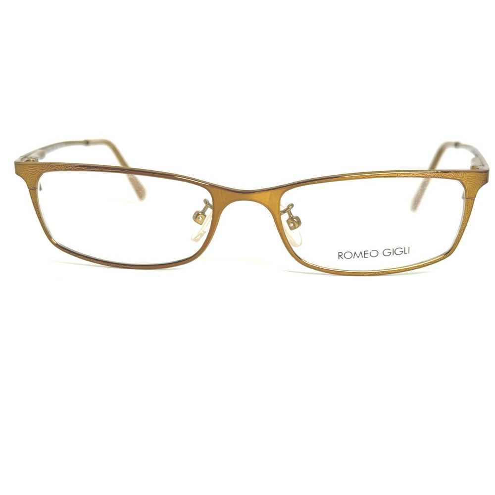 Romeo Gigli RG37603 Bronze Metal Eyeglass Frames Made in Italy 50-17-135 Mens